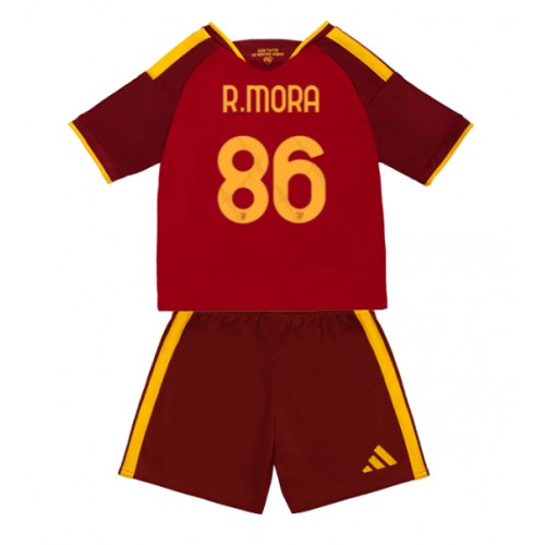 AS Roma Rodrigo Mora #86 Hemmadräkt Barn 2026-27 Kortärmad (+ Korta byxor)